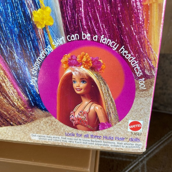 Vintage 1996 Mattel #17047 Hula Hair Barbie Doll NRFB Articulated Fashion Doll - Picture 9 of 15